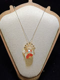 Little Baroque Pearl Monster red